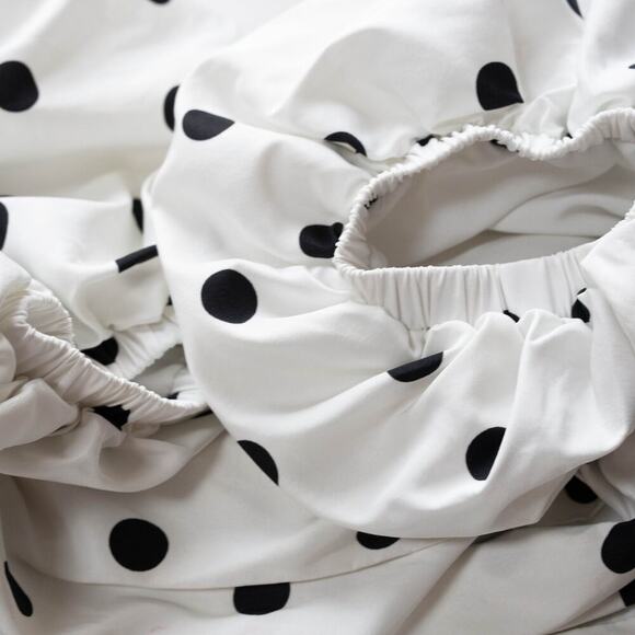 Self-Portrait Taffeta Polka Dot Top - Size 4 - Picture 7 of 9